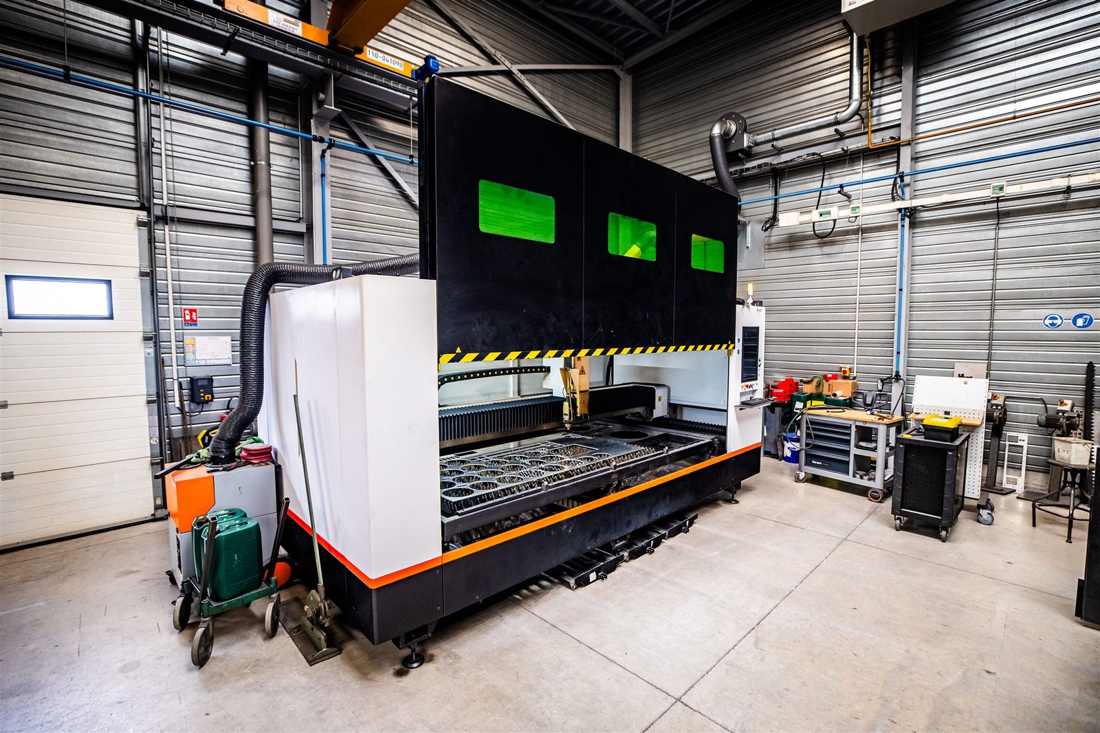 Table de découpe laser en fonctionnement